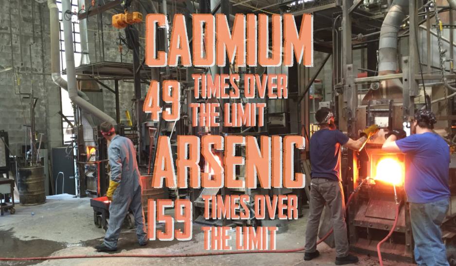 Cadmium 49 times over the limit, Arsenic 159 times over the limit